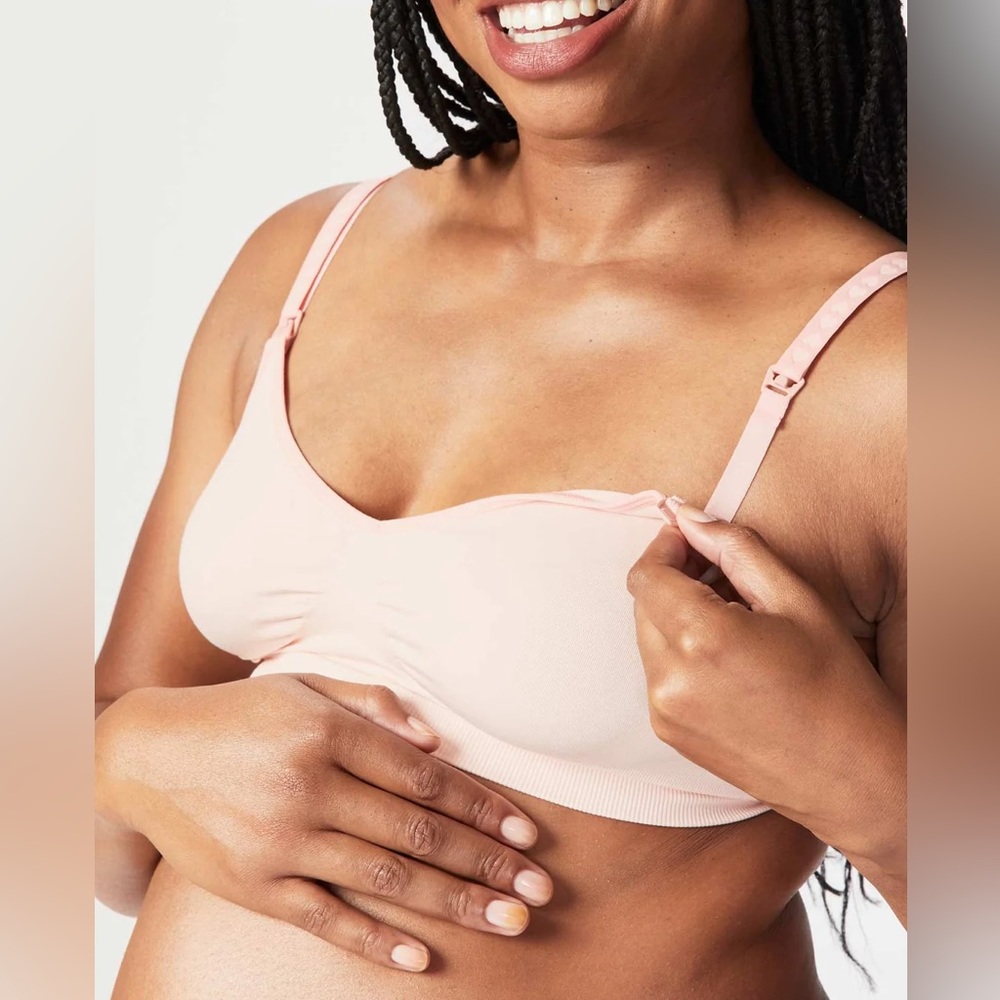 Cake Maternity Flourish Seamless Maternity & Nursing Bra - Size L/XL in Pink